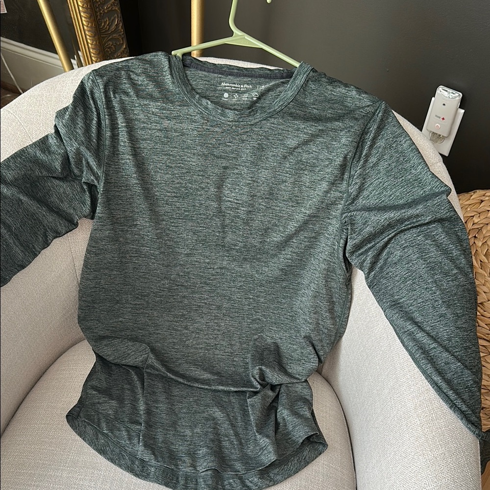 Abercrombie Men's Heather Green Shirt